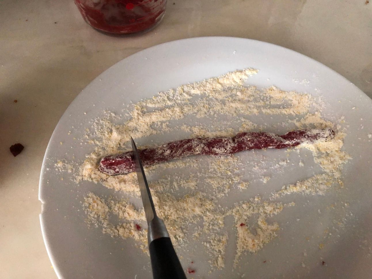 The snake-roll method makes smaller lozenges.