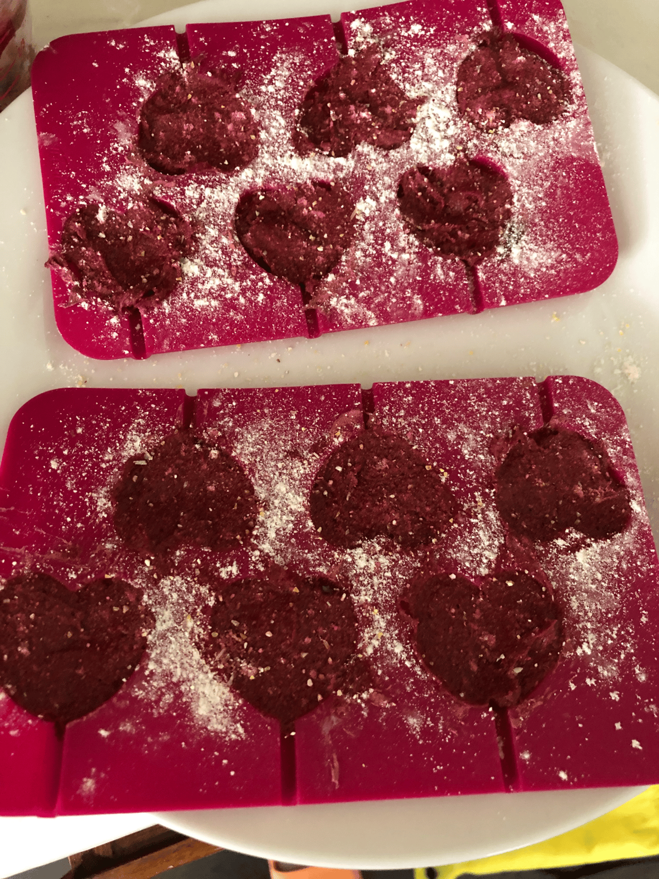 I like my cute, heart-shaped candy mold. However, the lozenges ended up a bit too large for my preference, when using this mold.
